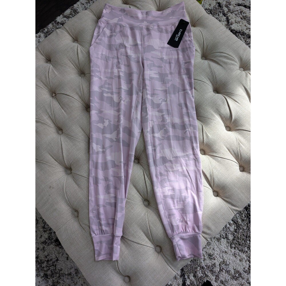 BEBE Sport Orchid Camo Camouflage Women’s Joggers Size S Small NWT